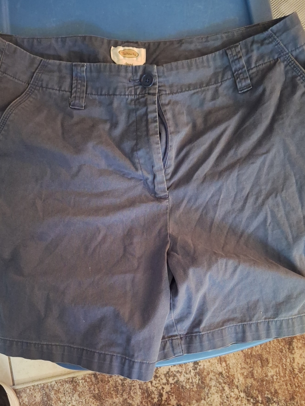Talbots Navy Cotton Bermuda Shorts